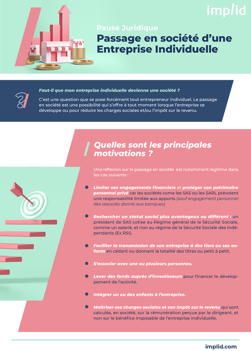 Passage en société d’une Entreprise Individuelle : comment faire ?