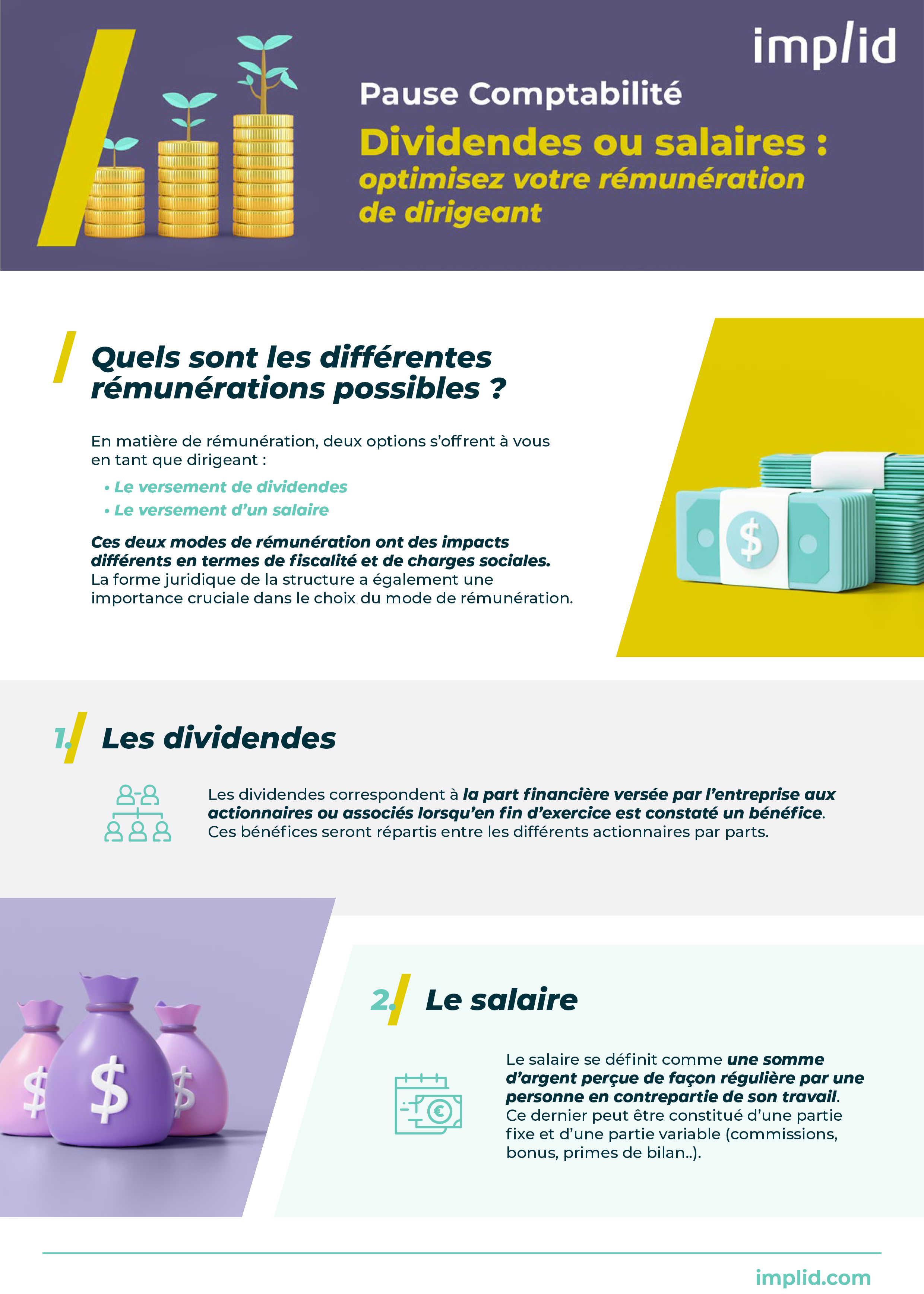 Actu compta dividendes et salaires