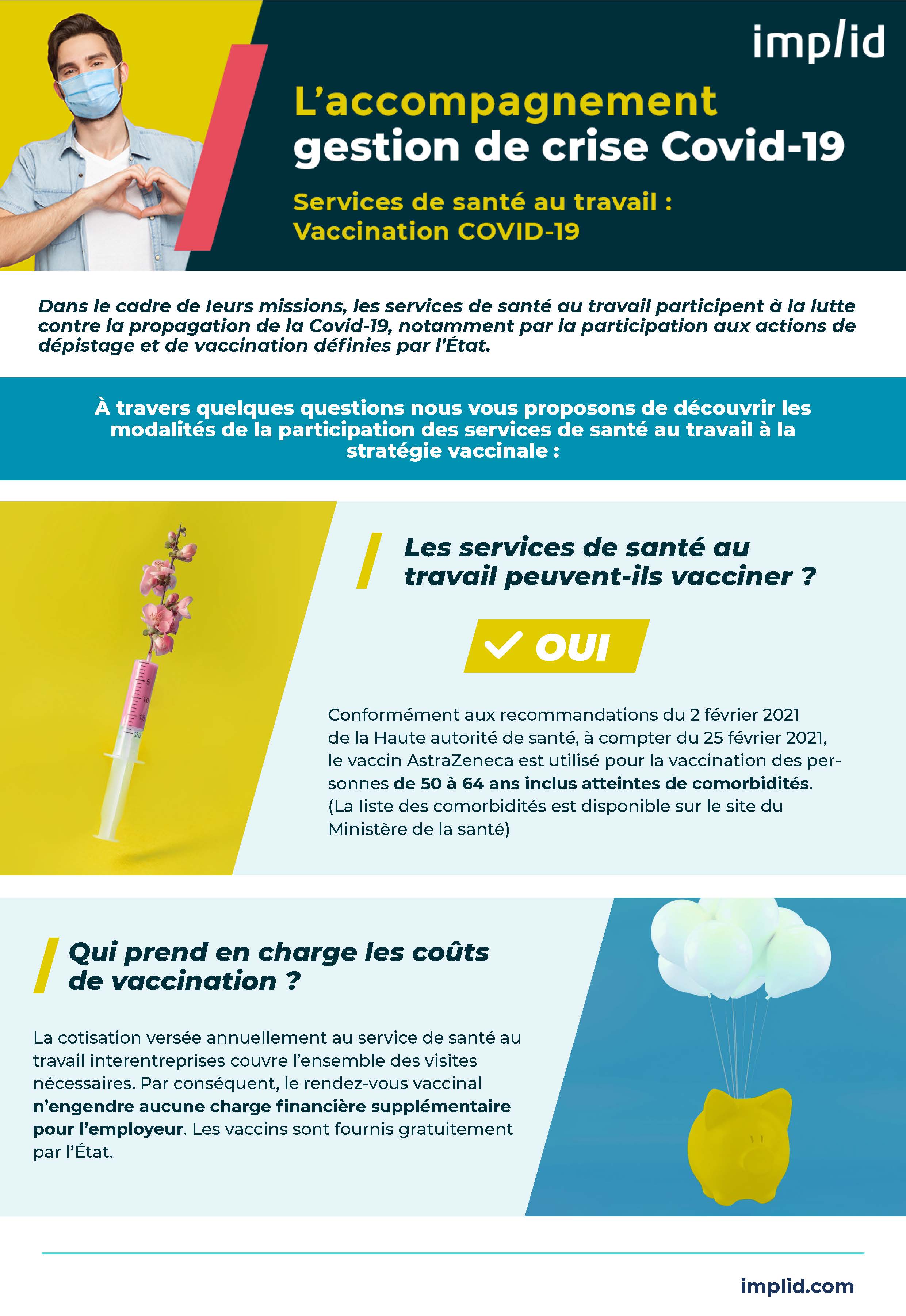 Modalités vaccination services de santé au travail