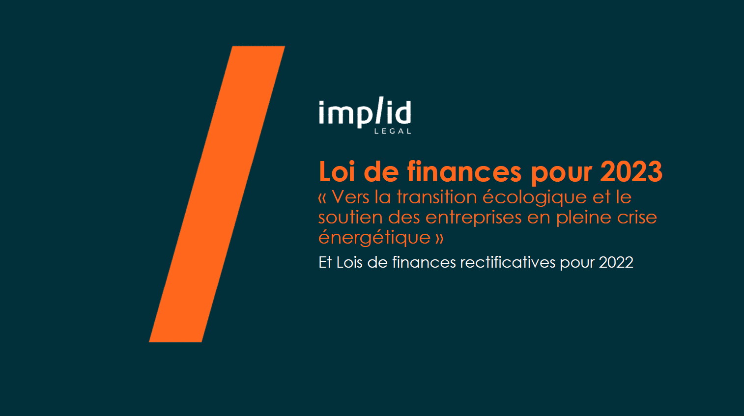 Loi de Finances 2023