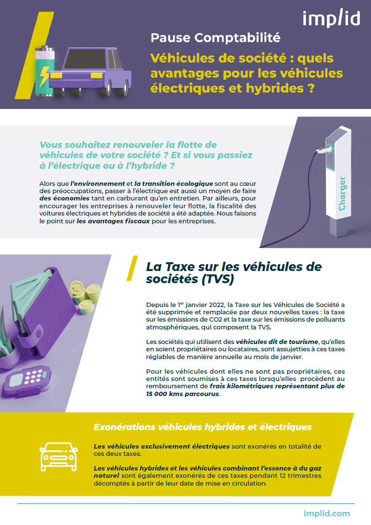 Véhicules de société électriques et hybrides