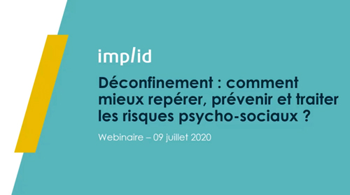 Webinar : prévention et accompagnement des risques psycho-sociaux